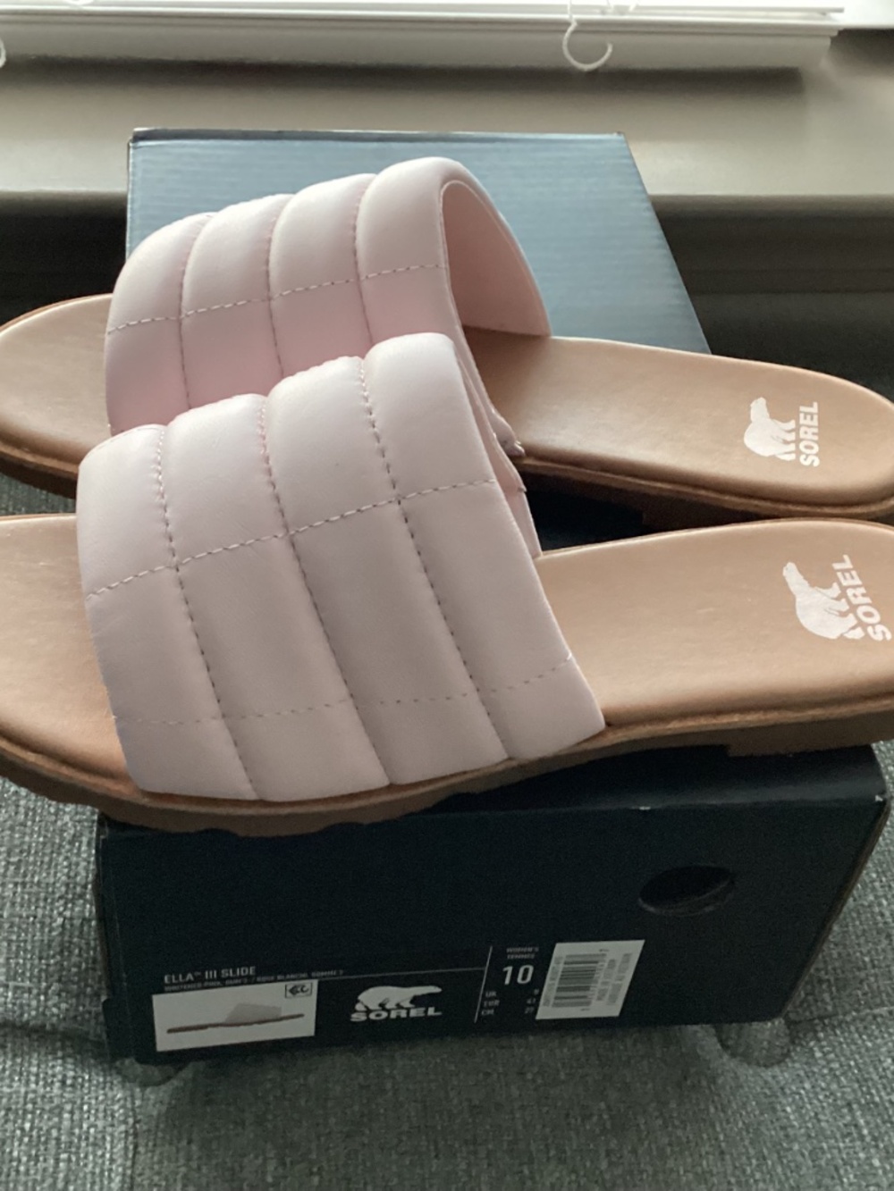 SOREL Ella III Quilted Puff Slide Sandal - Picture 6 of 16